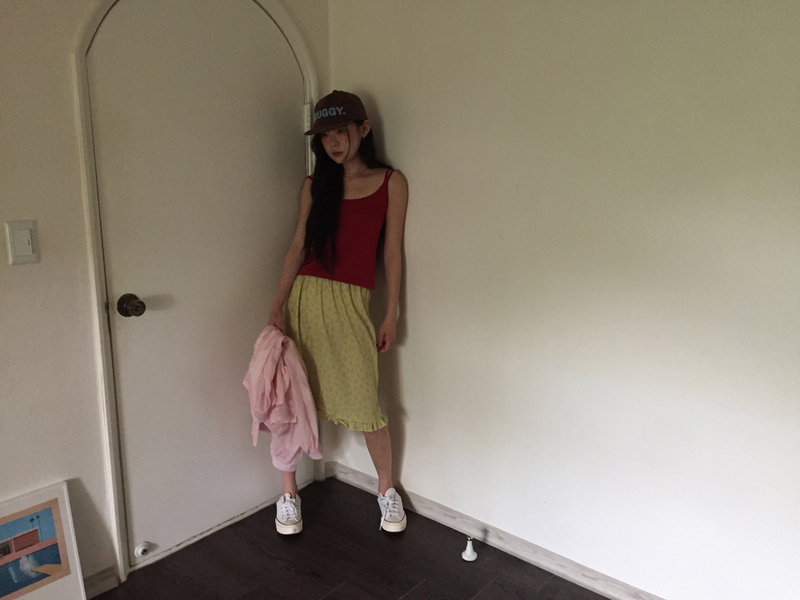 Merry Flower Frill Skirt (2color)
