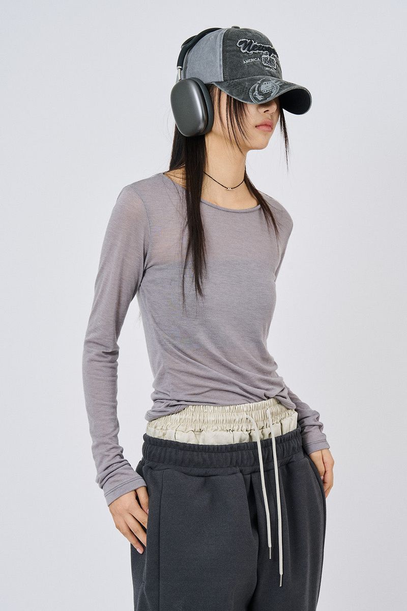 Raucohouse(ラウコハウス)の「Mild see-through long sleeve(Tops)」