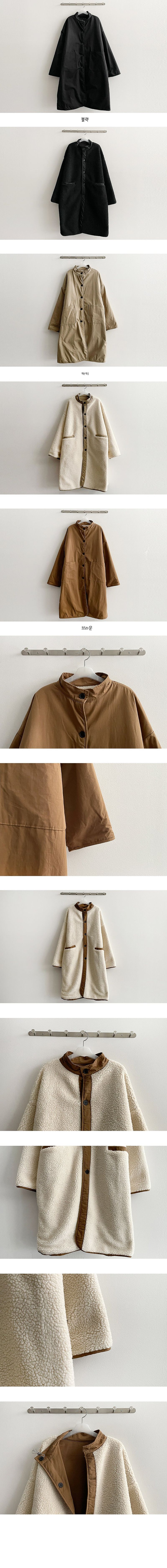 [Double-sided] [Wool] Lette Woolly Privacy Blonde Padded Bomber Jacket