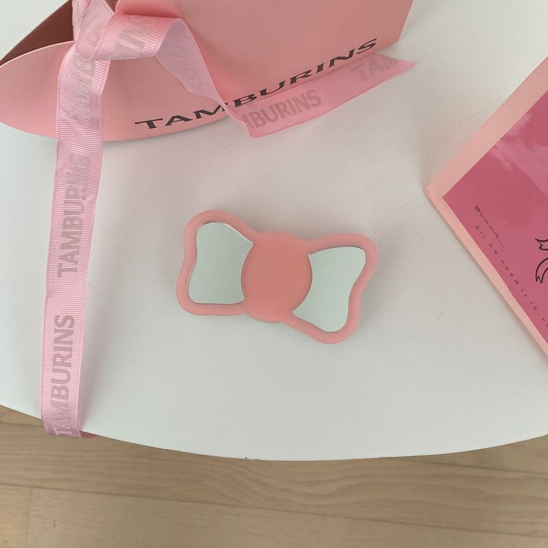 [MADE] Mirror Tok_Big pink ribbon mirror tok_Maxafe type smart talk