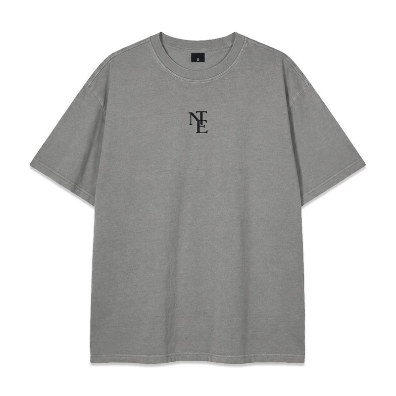 NTE monogram pigment-dyed short-sleeve t-shirt (3color)