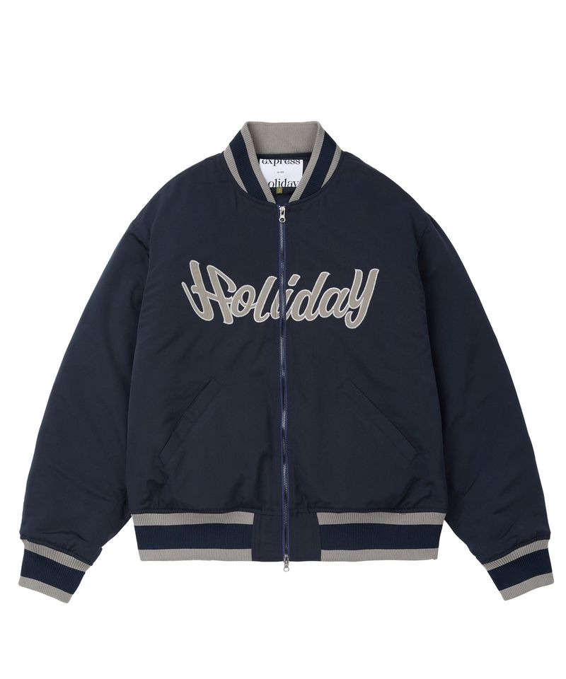 In-Holiday Varsity Jacket _Dark Navy