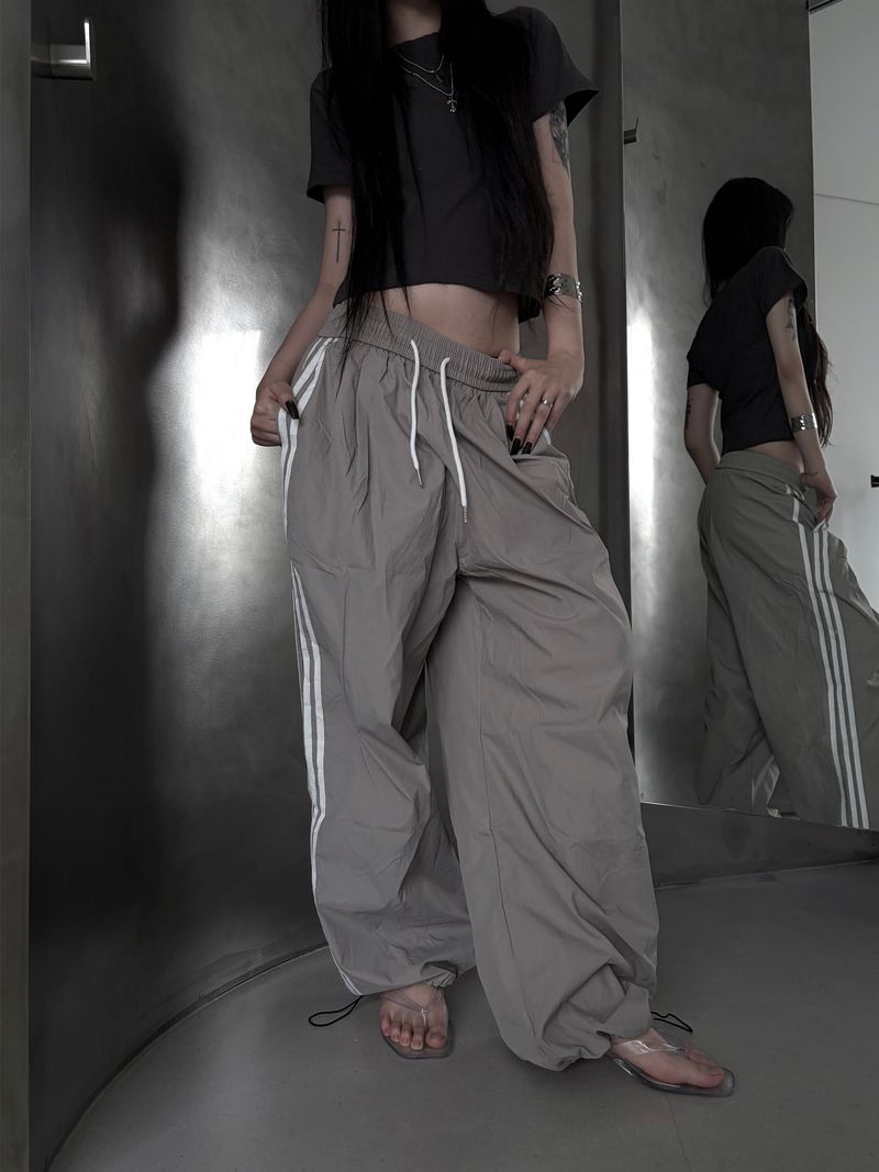 smoke track summer pants (2color)