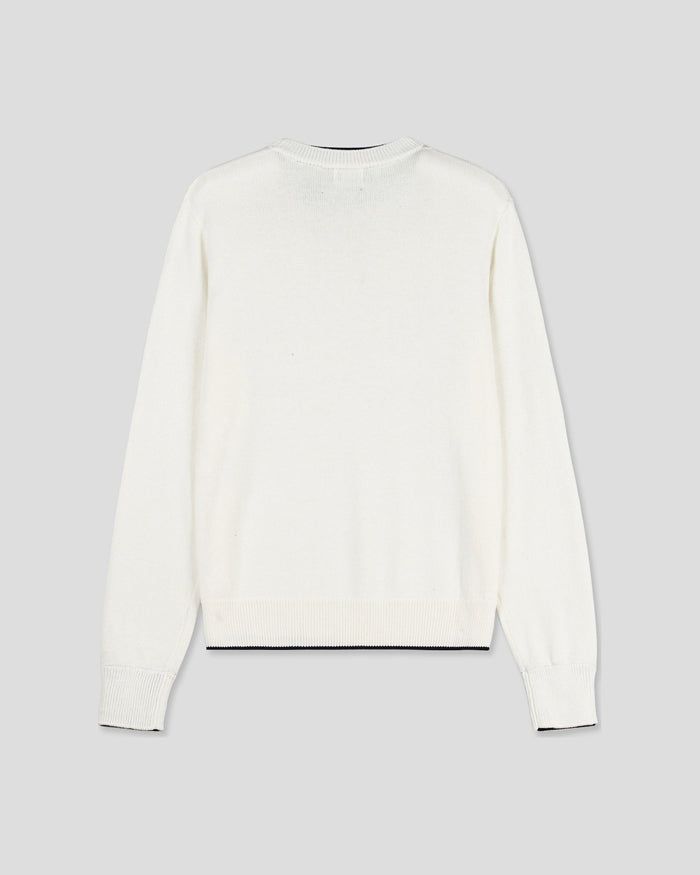 (UNISEX) Colorblock Round Knit
