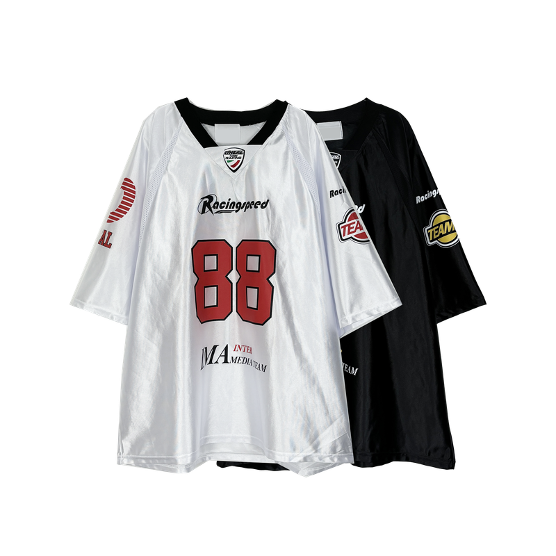 88 metal v-neck t
