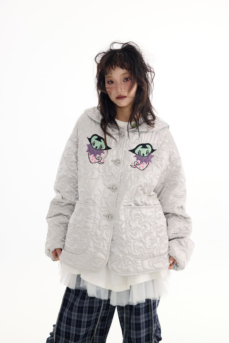 Silver embroidered jacket