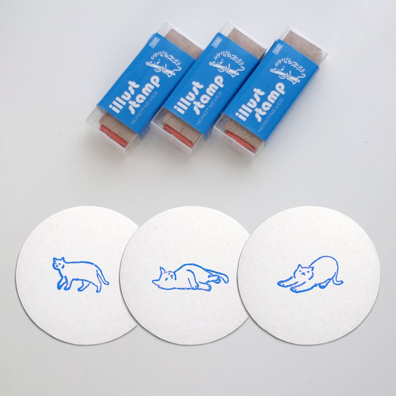 NO NOT NEVER（ノーノットネバー）の「[Wood stamp] 3 kinds of cats a day（Miscellaneous Goods/Stationery）」