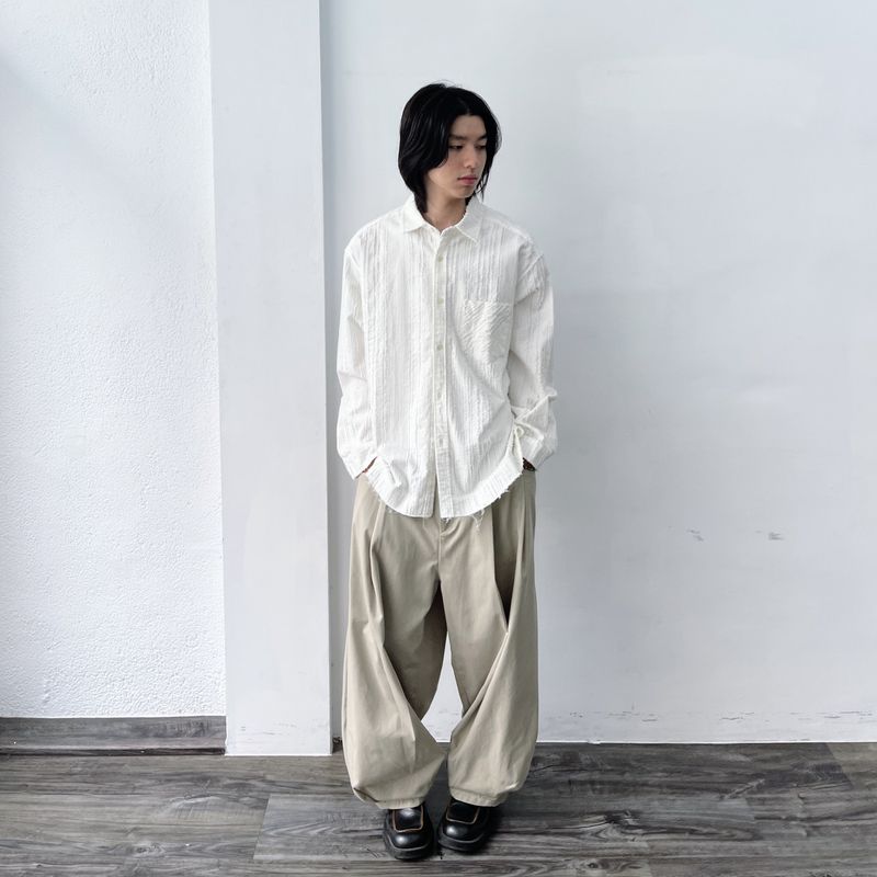 Frayed Textured Shirt
