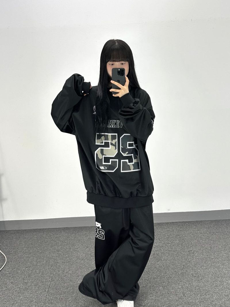 25 lettering jersey pants