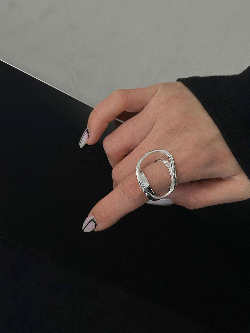 [925silver] Out frame ring