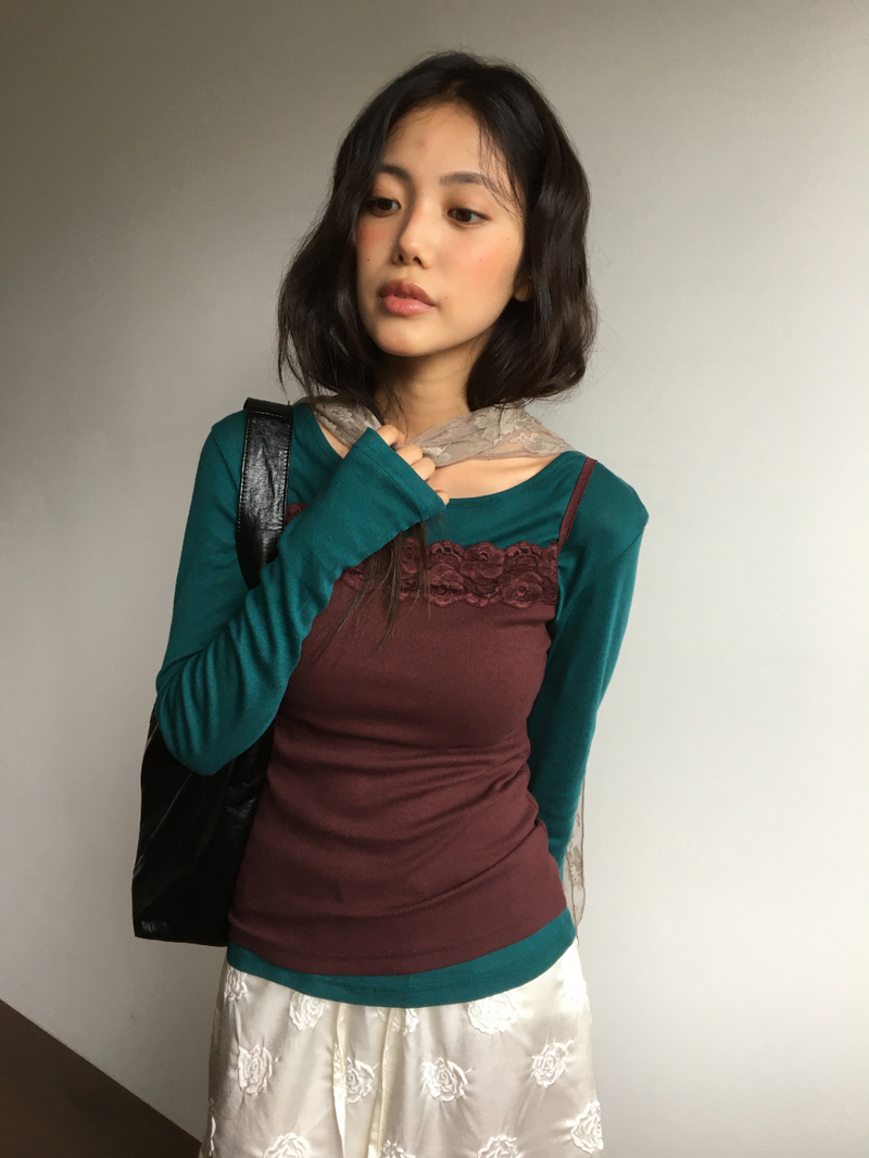 Reverse Rose Skirt (2color)