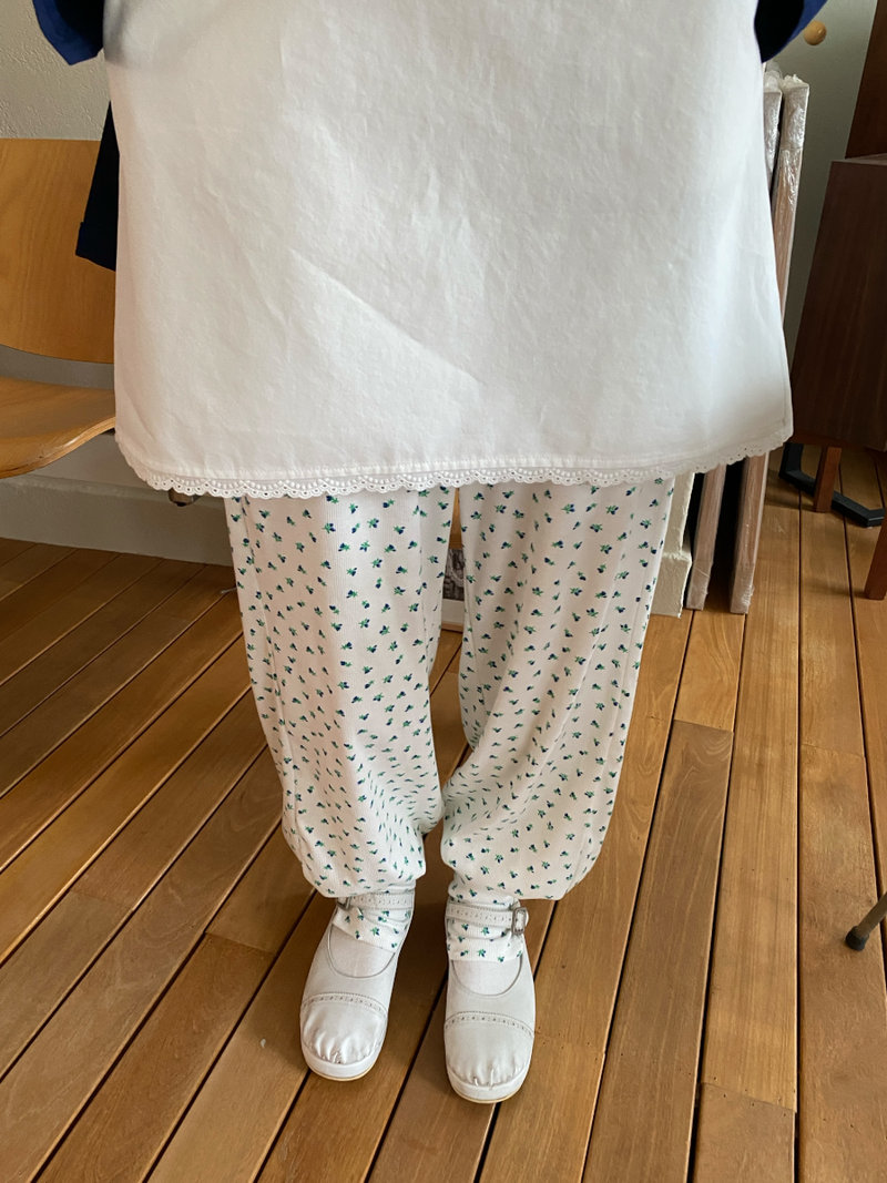 ♡MADE♡ floral leg warmer pants