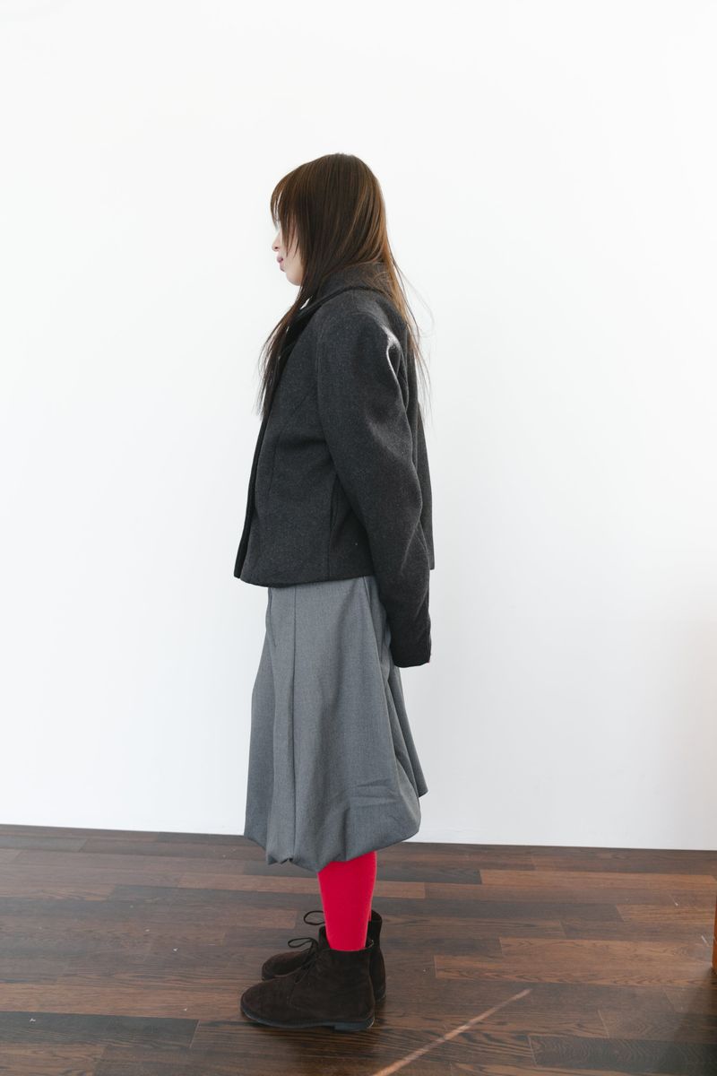 unbal collar wool jacket(2colors)