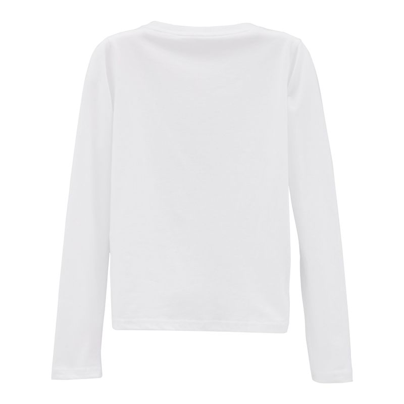 223 X SHIRRING LOGO CROP T - WHITE