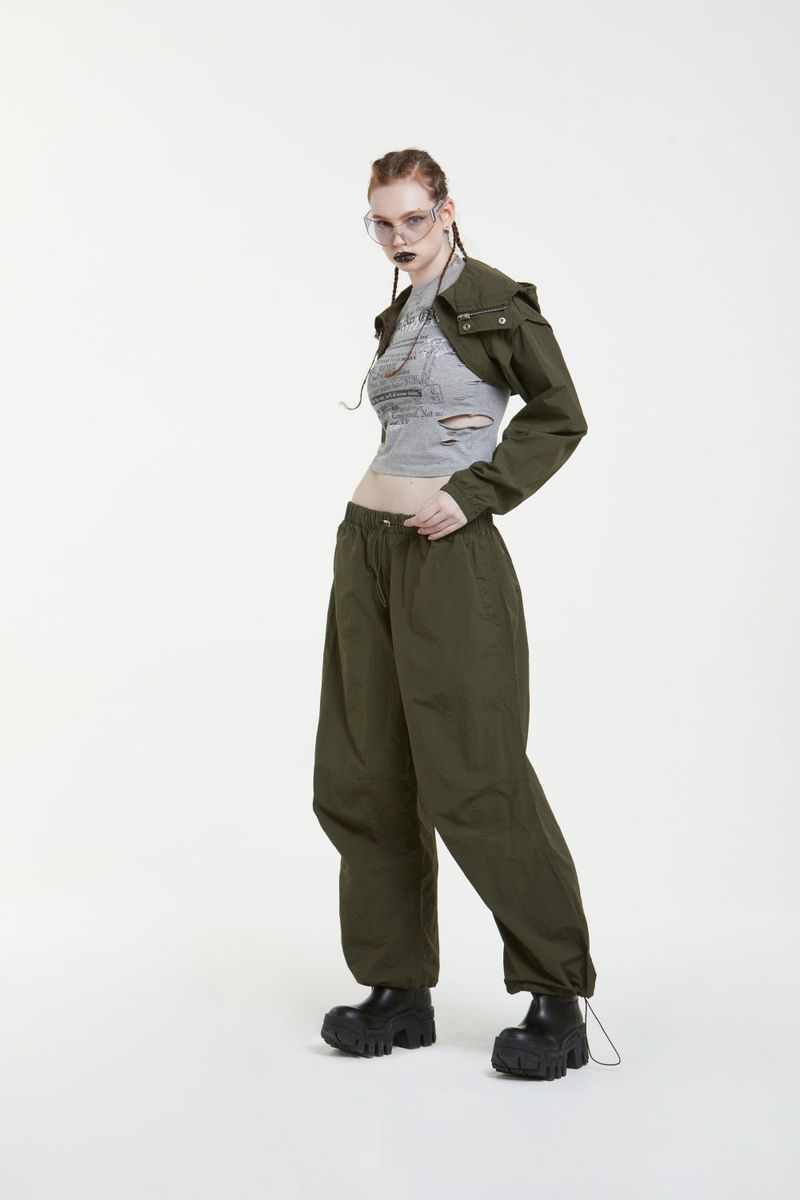 LOG WIDE PANTS