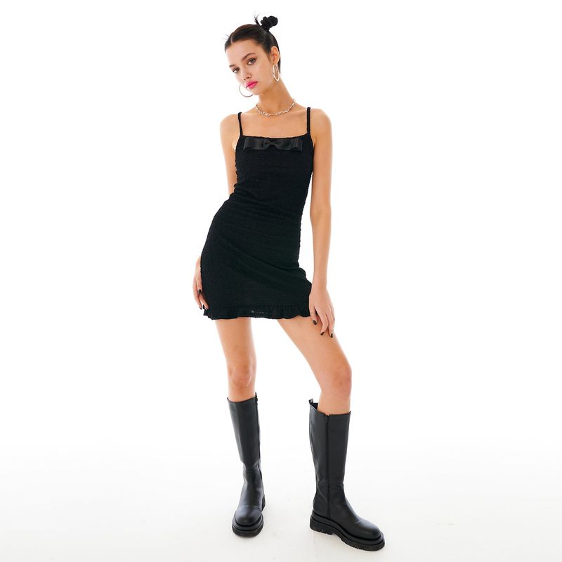 Ribbon Mini One-piece [Black]