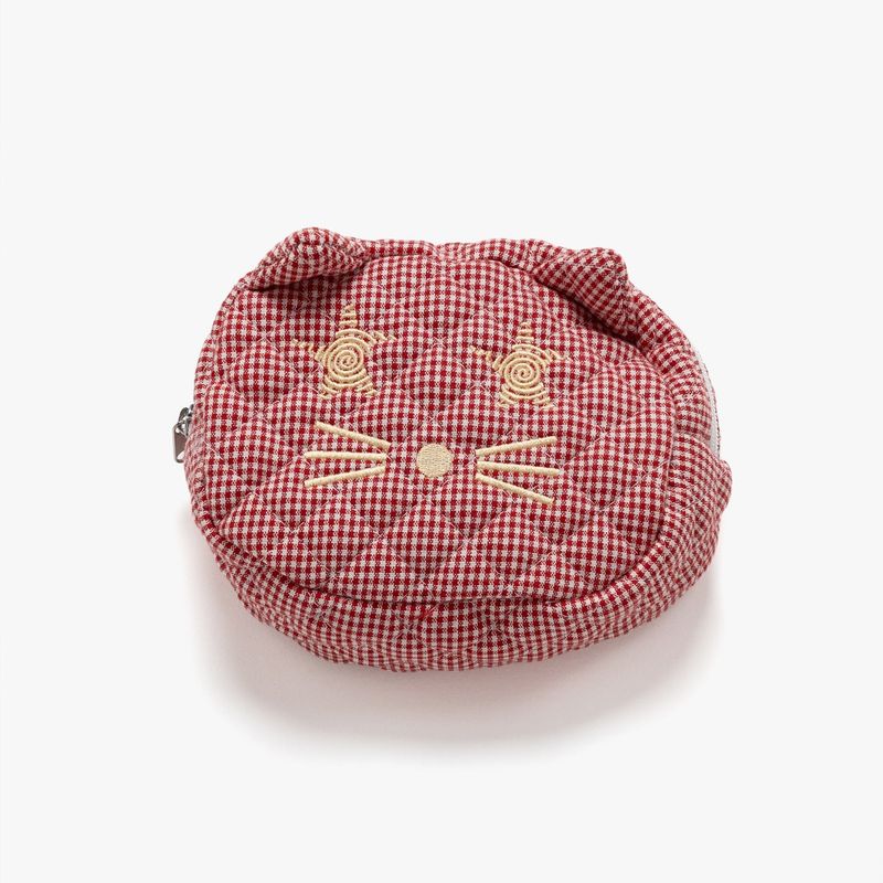 WEBHOUSE（ウェブハウス）の「ツイスター キティ キルト ポーチ - レッド（アクセサリー）」