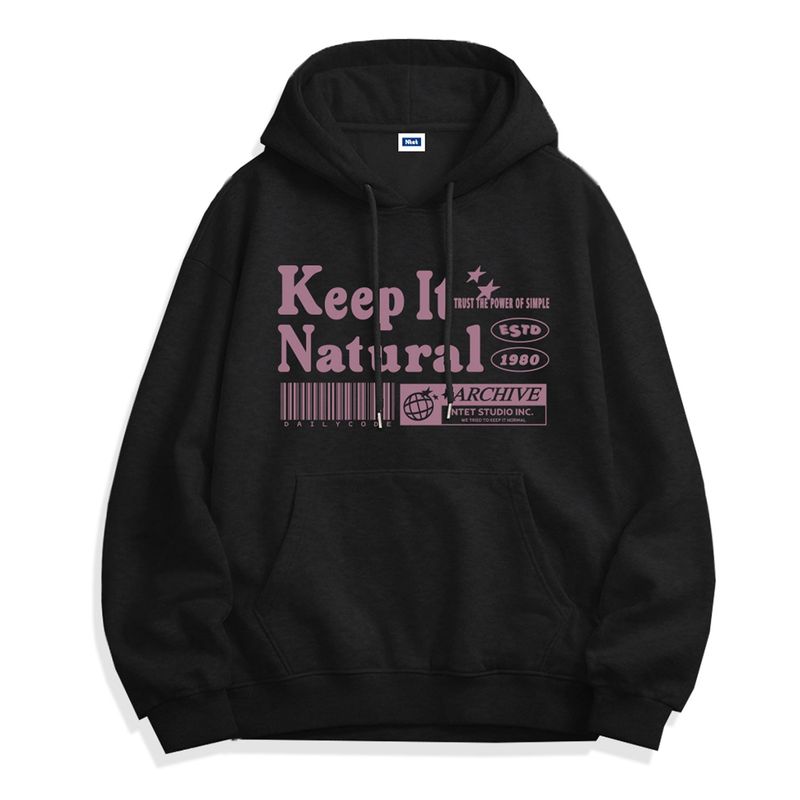 keep it natural hoodie (3color)