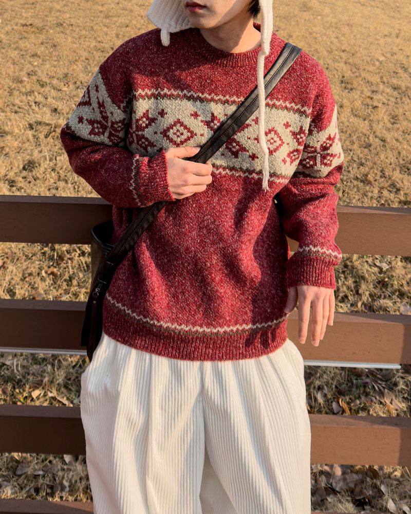 Frost nordic pattern knit
