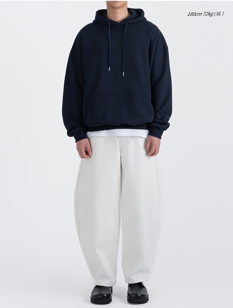 Authentic Relaxed Basic Hoodie Navy