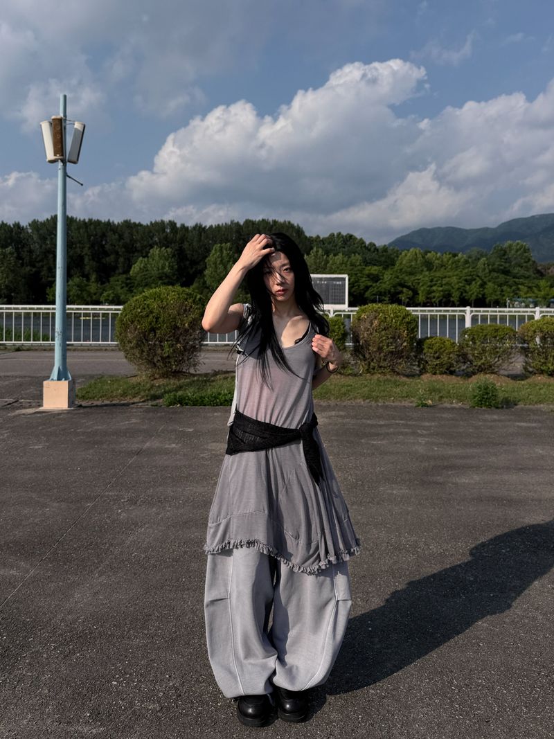  PLEATED FRILL ONEPIECE