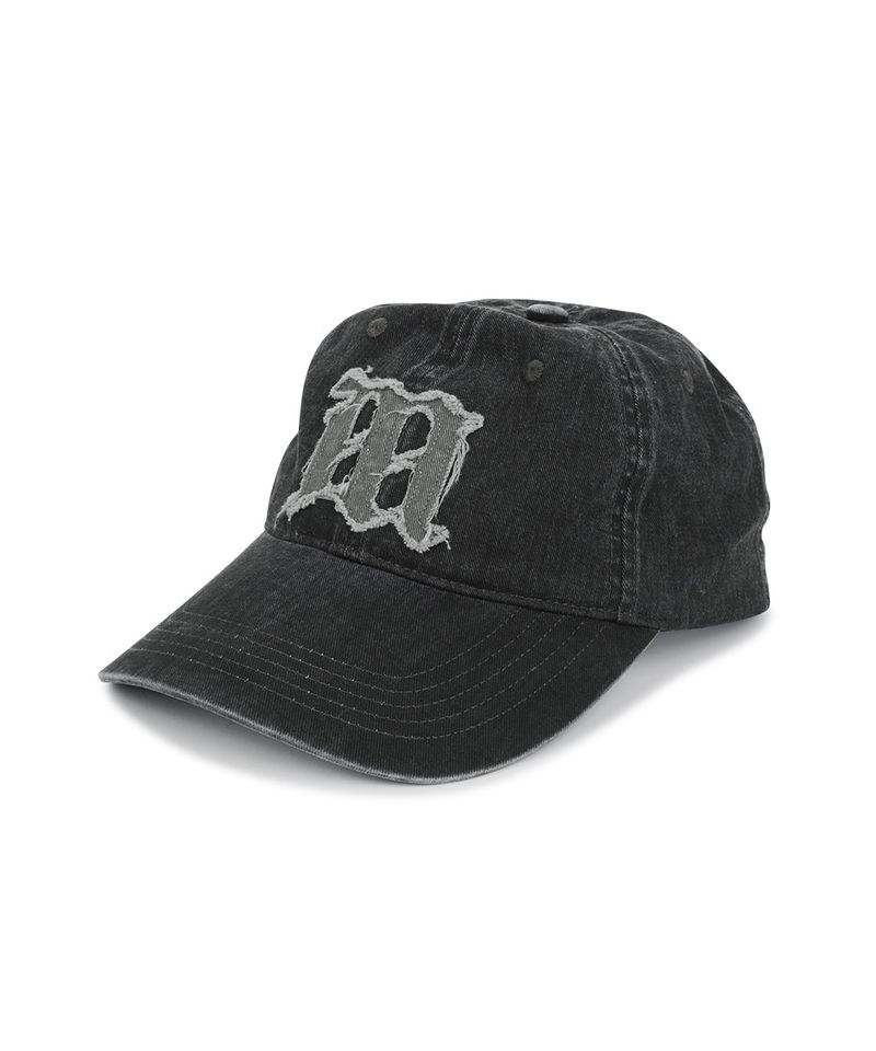 VINTAGE WASHED APPLEQUE M BALL CAP_CHARCOAL