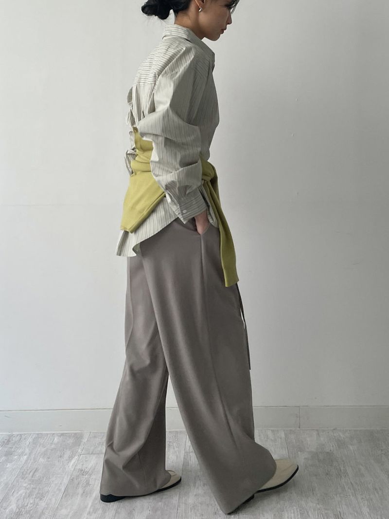 Davi Belted Wide Slacks