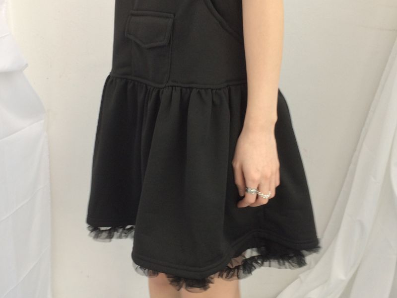 Pocket Flare Hooded Dress