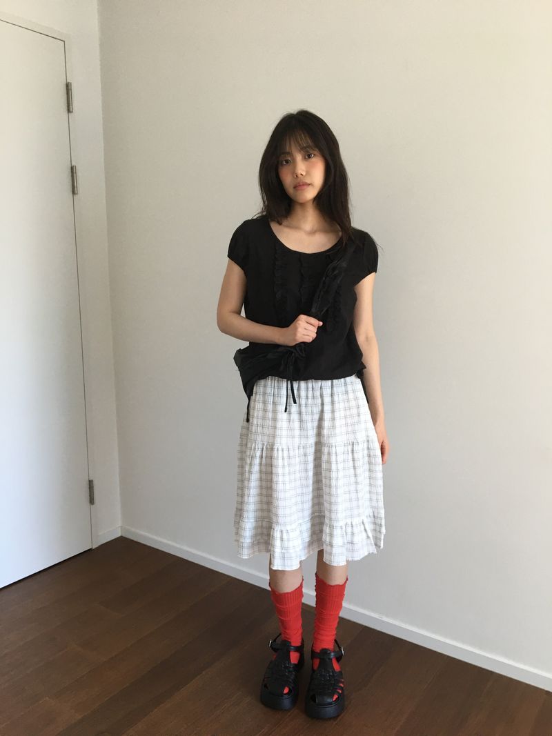 Popping Tencel Knee Socks (4color)