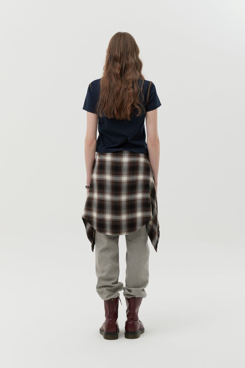 GRAPHIC RINGER T-SHIRT [NAVY]
