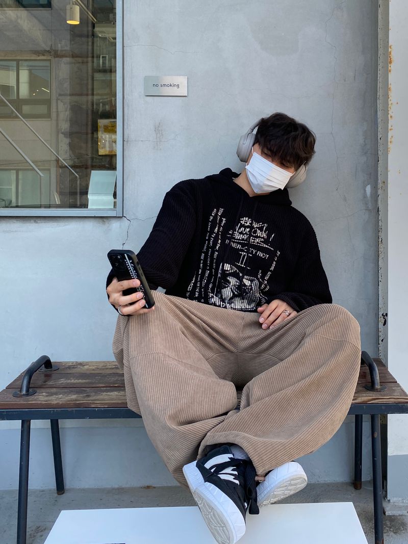 Corduroy Balloon Cargo Pants (4color)