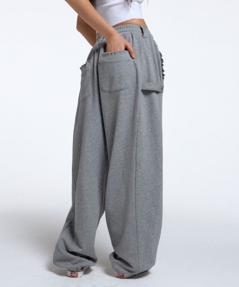 CONY RUFFLE PANTS / MELANGE