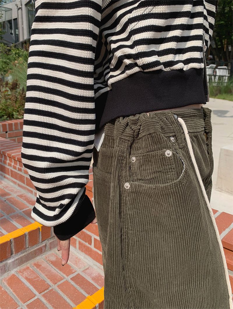 STOPPER WIDE CORDUROY PANTS (3COLOR)