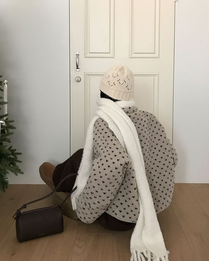 [ORIGINAL] Heart Dot Wool Jumper