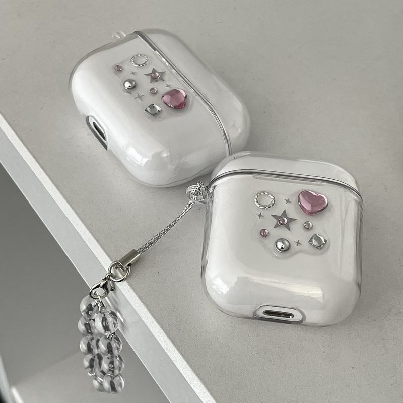 Ellebelle market（エルベルマーケット）の「[made]ピンキースターver レジン Airpodsケース（スマホグッズ/小物）」