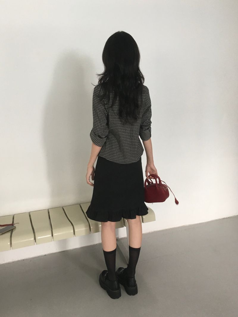 Midi Frill Skirt