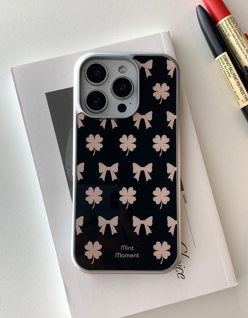 [MADE]ミッドナイト シルバーエポキシバンパー iPhoneケース