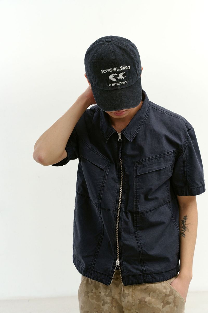 Washed Crows Cap (Washed Black)