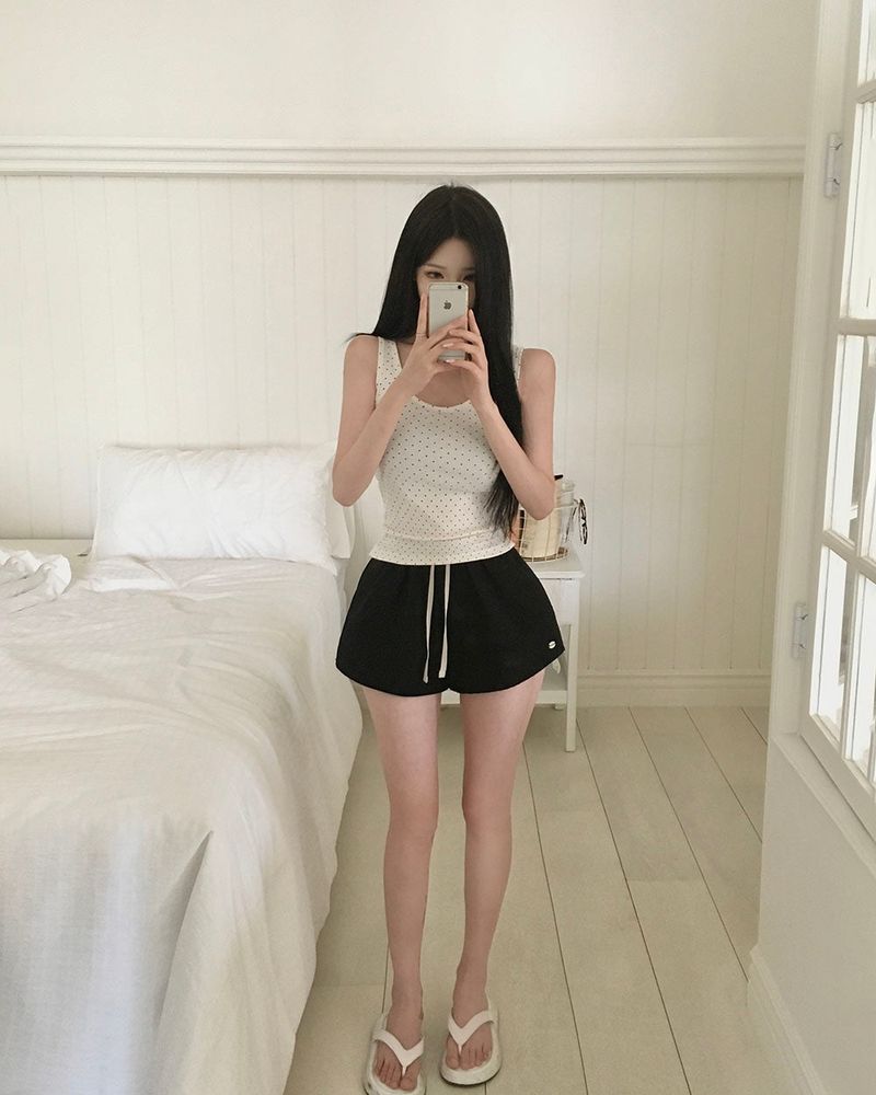 [MADE] Mirror, twill cotton shorts