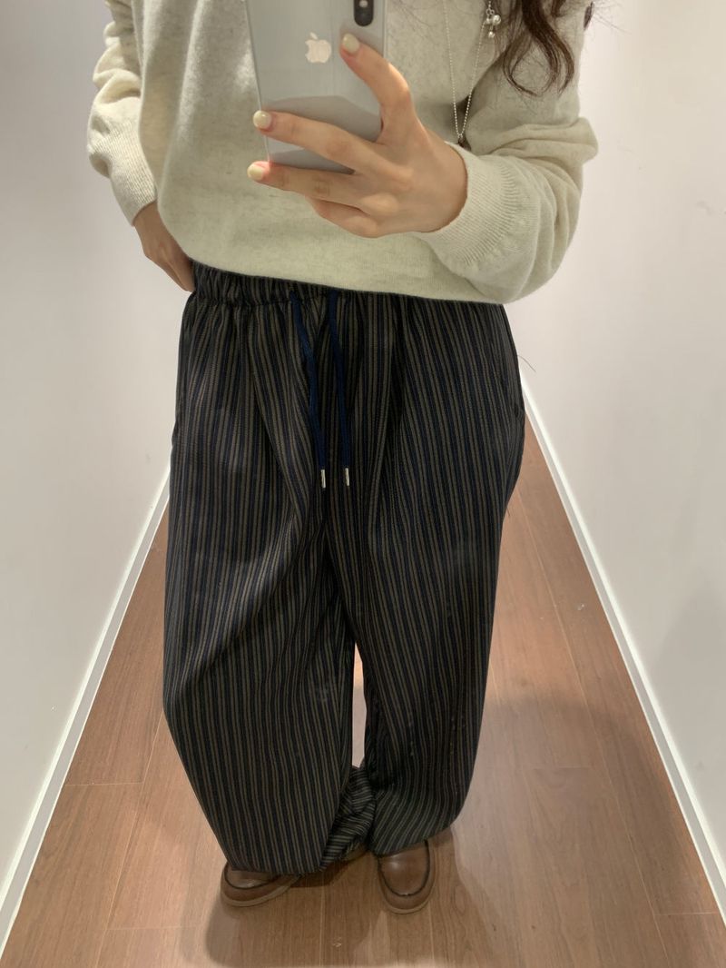 Foy Stripe Slacks(2color)
