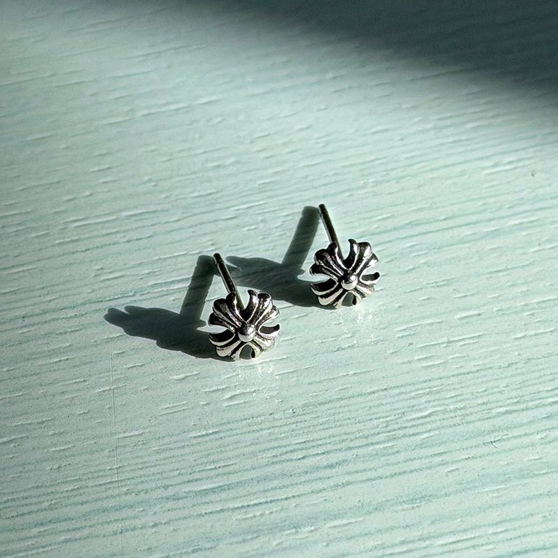  [925silver] Cross ball earring