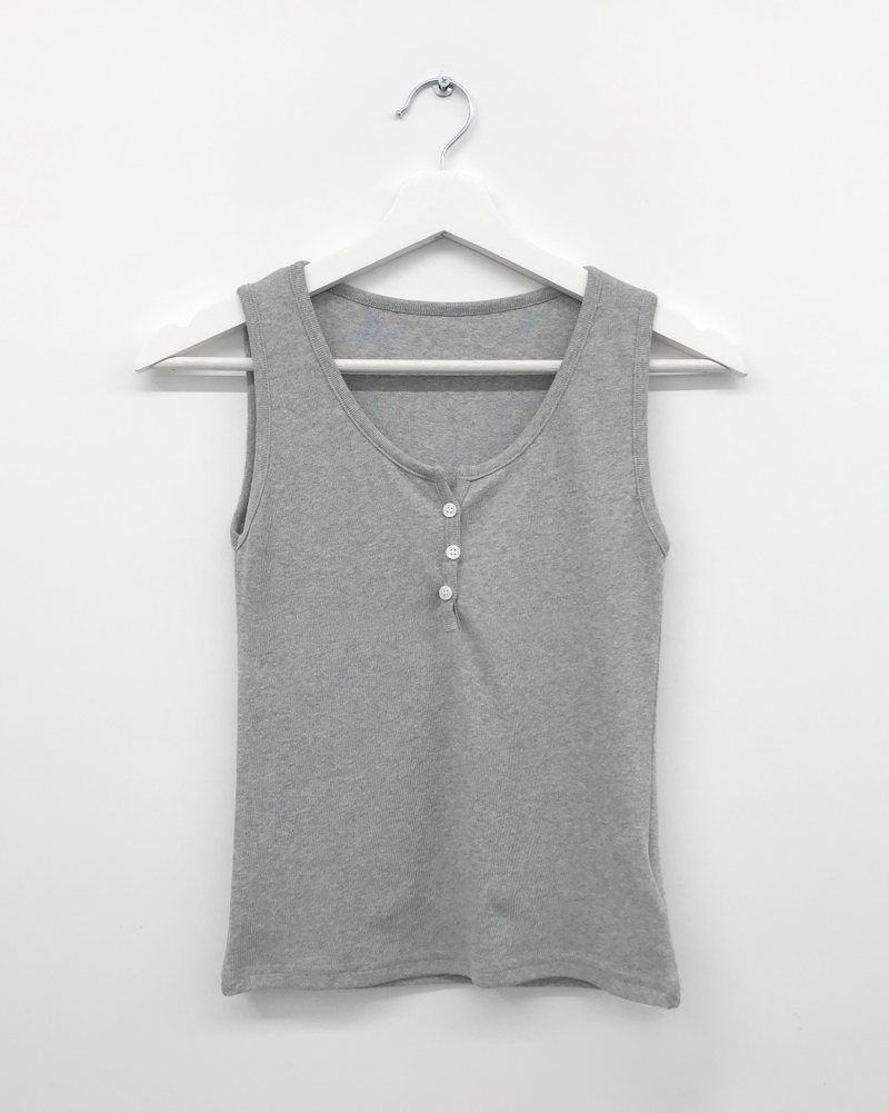 ログヘンリーネックスリーブレストップス (5color)