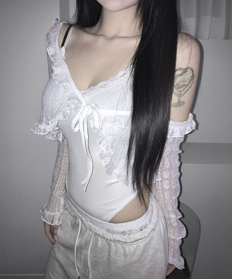 lace bodysuit (4colors)