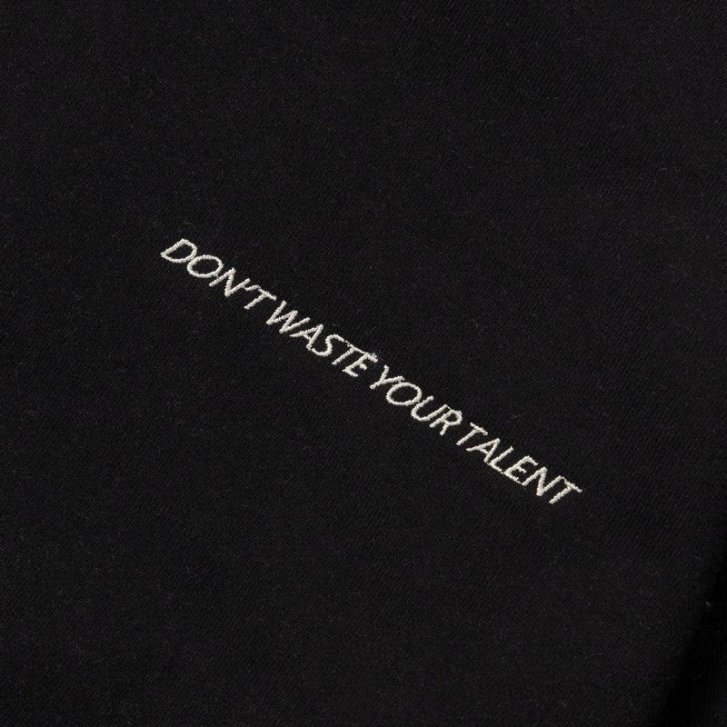 Classic minislogan buckle hoodie - Black