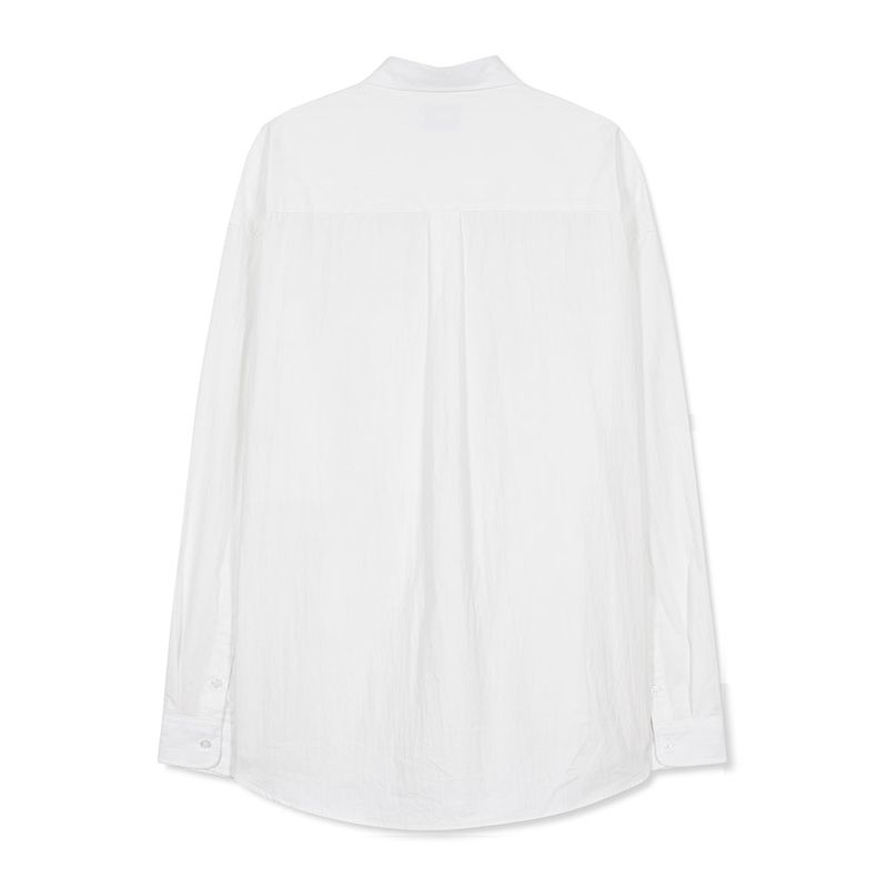 NYLON UTILITY POCKET LAUNDRY SHIRT WHITE