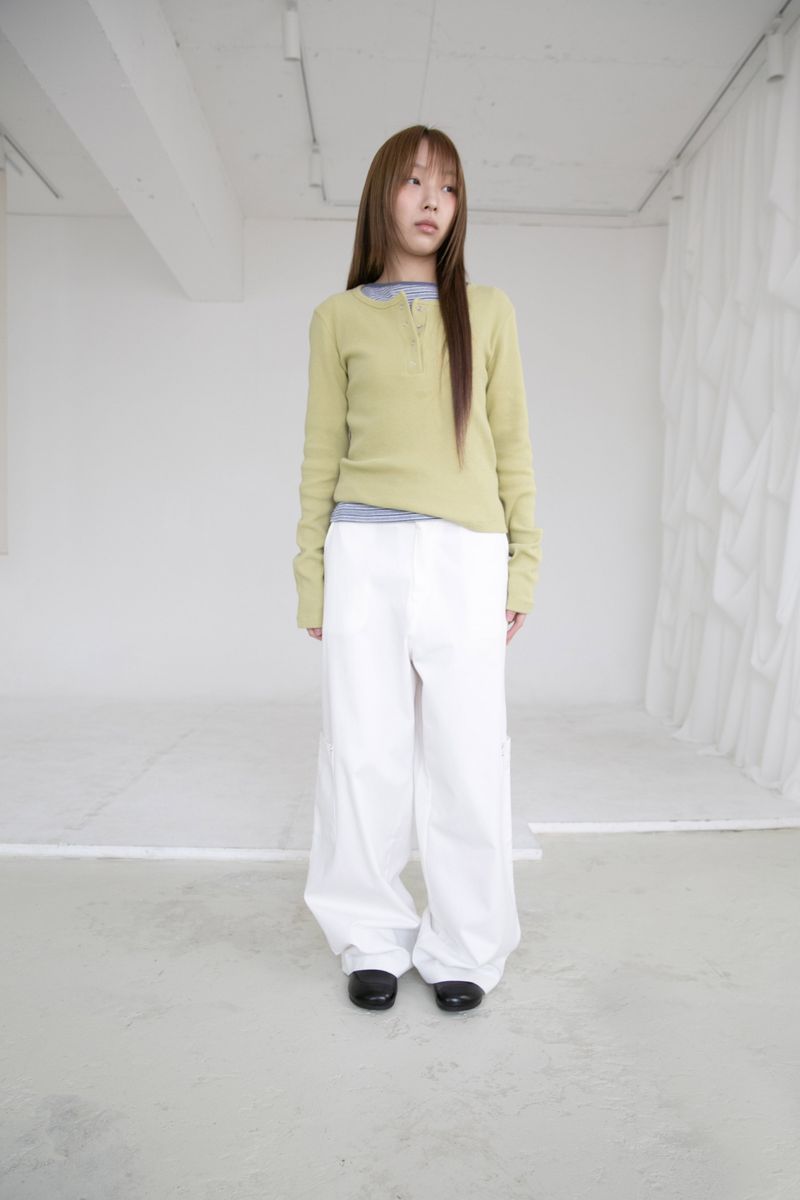 rivet pocket wide pants(2colors)