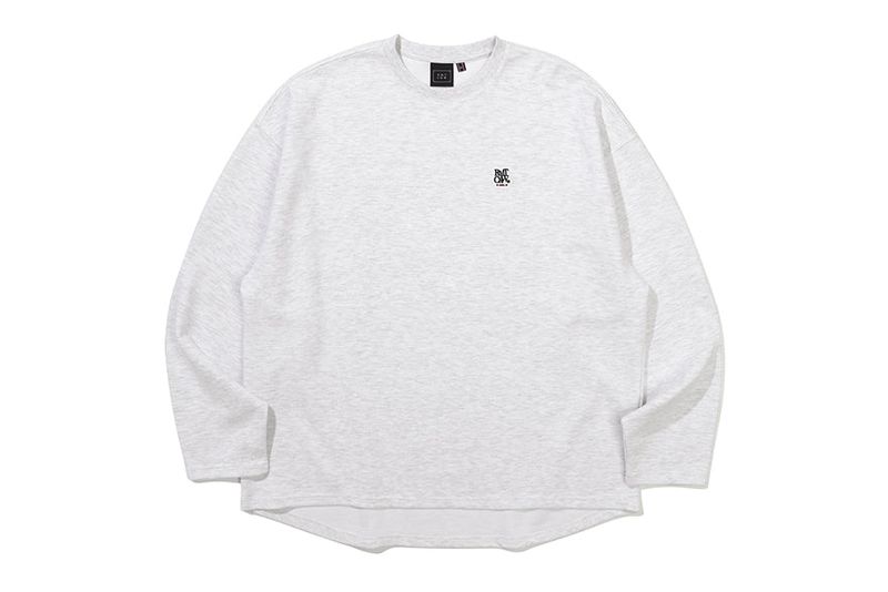LETTERING LONG SLEEVE_LIGHT GREY