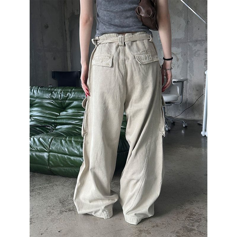 [Unisex] Desert belt washing cargo pants(3color)