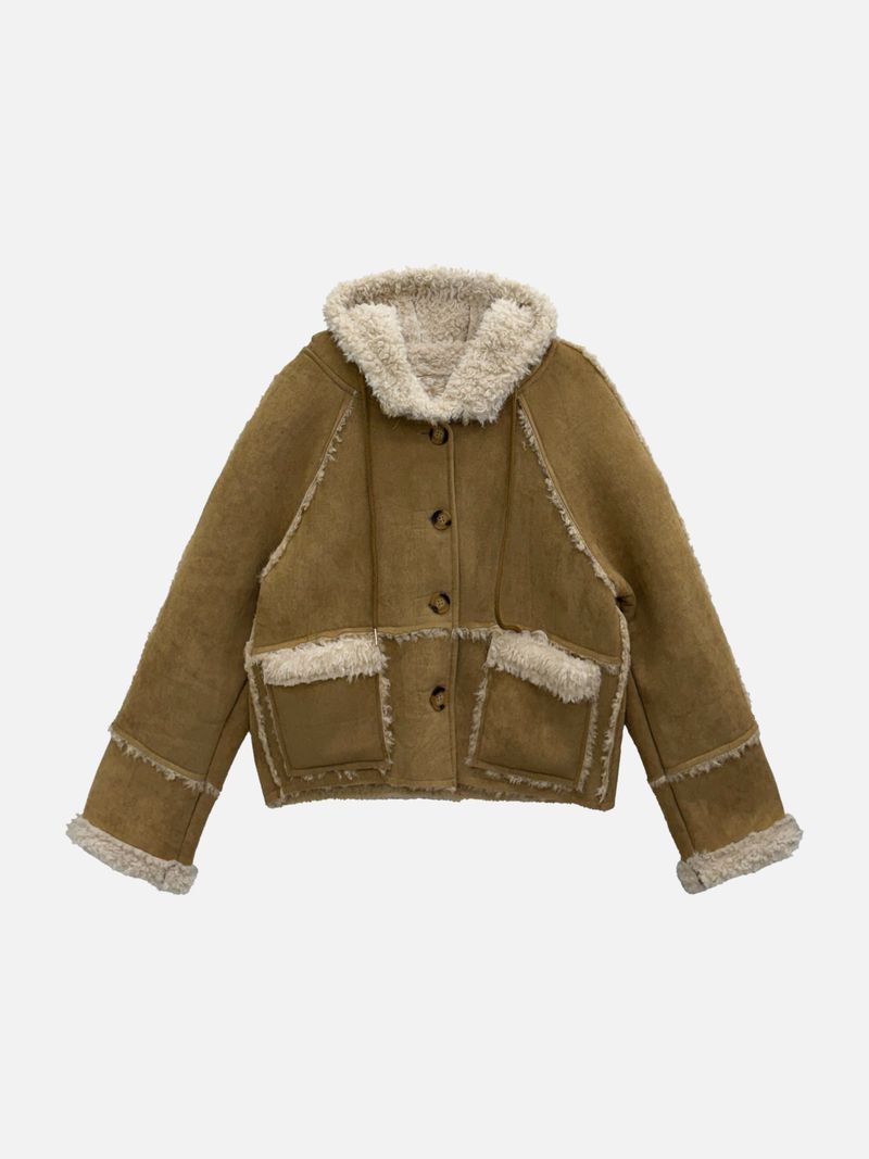 Camel Crop Suede Fur Mustang (2c)