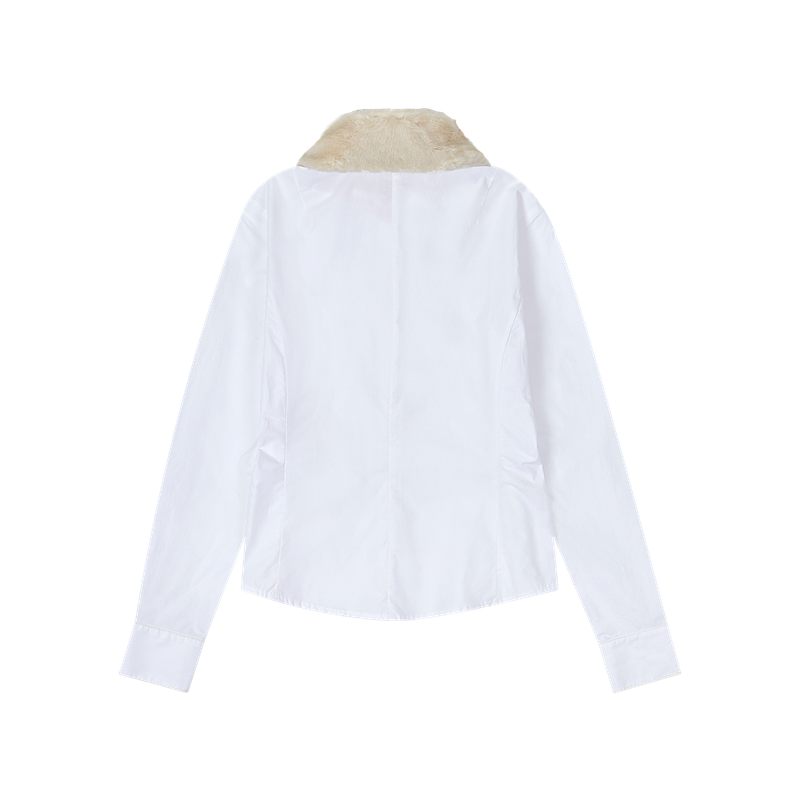  FAKE FUR SHIRTS (IVORY)